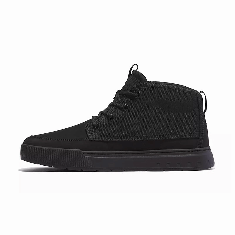 Breathable Lining Men's Maple Grove Mid Sneaker Blackout Nubuck