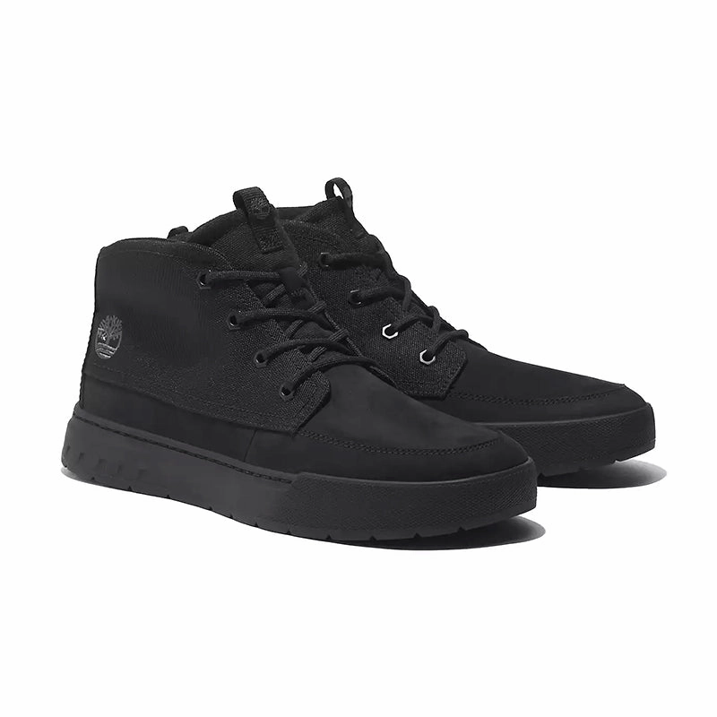 Breathable Lining Men's Maple Grove Mid Sneaker Blackout Nubuck