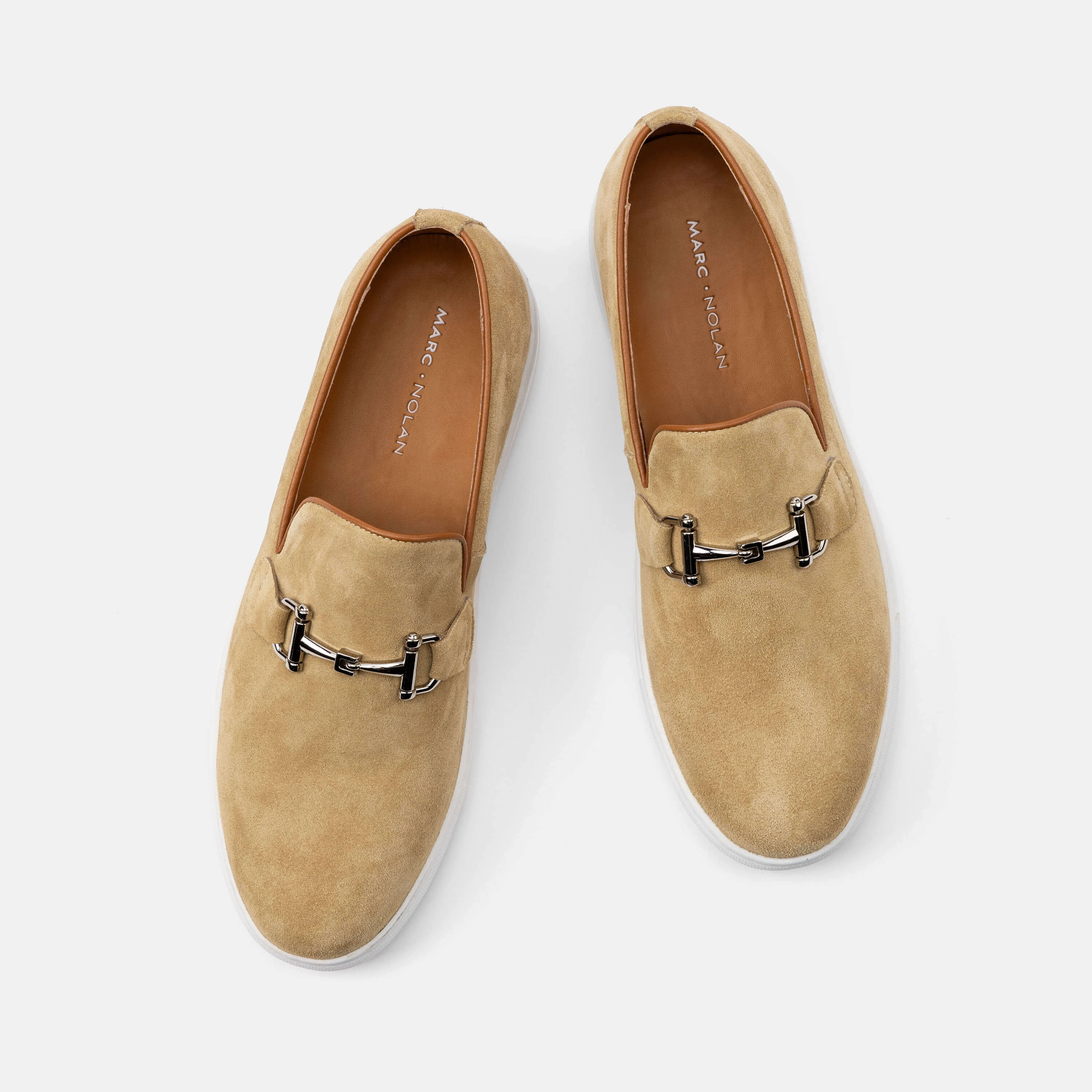 Breathable Material Boardwalk Sahara Suede Horse-Bit Sneakers