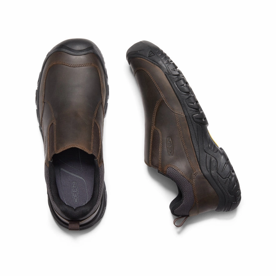 Breathable Sole Men's Targhee III Wide Slip-On  |  Dark Earth/Mulch