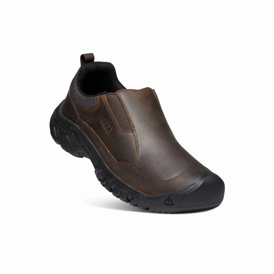 Breathable Sole Men's Targhee III Wide Slip-On  |  Dark Earth/Mulch