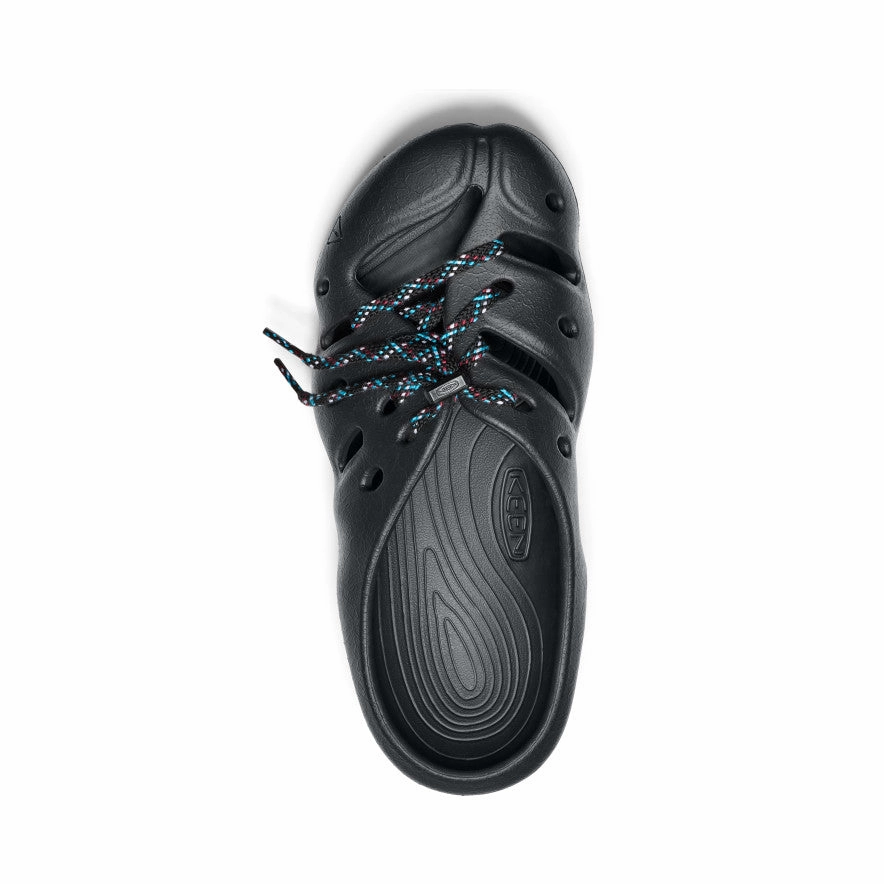 Breathable Upper All Gender Yogeez Clog  |  Black/KEEN Yellow