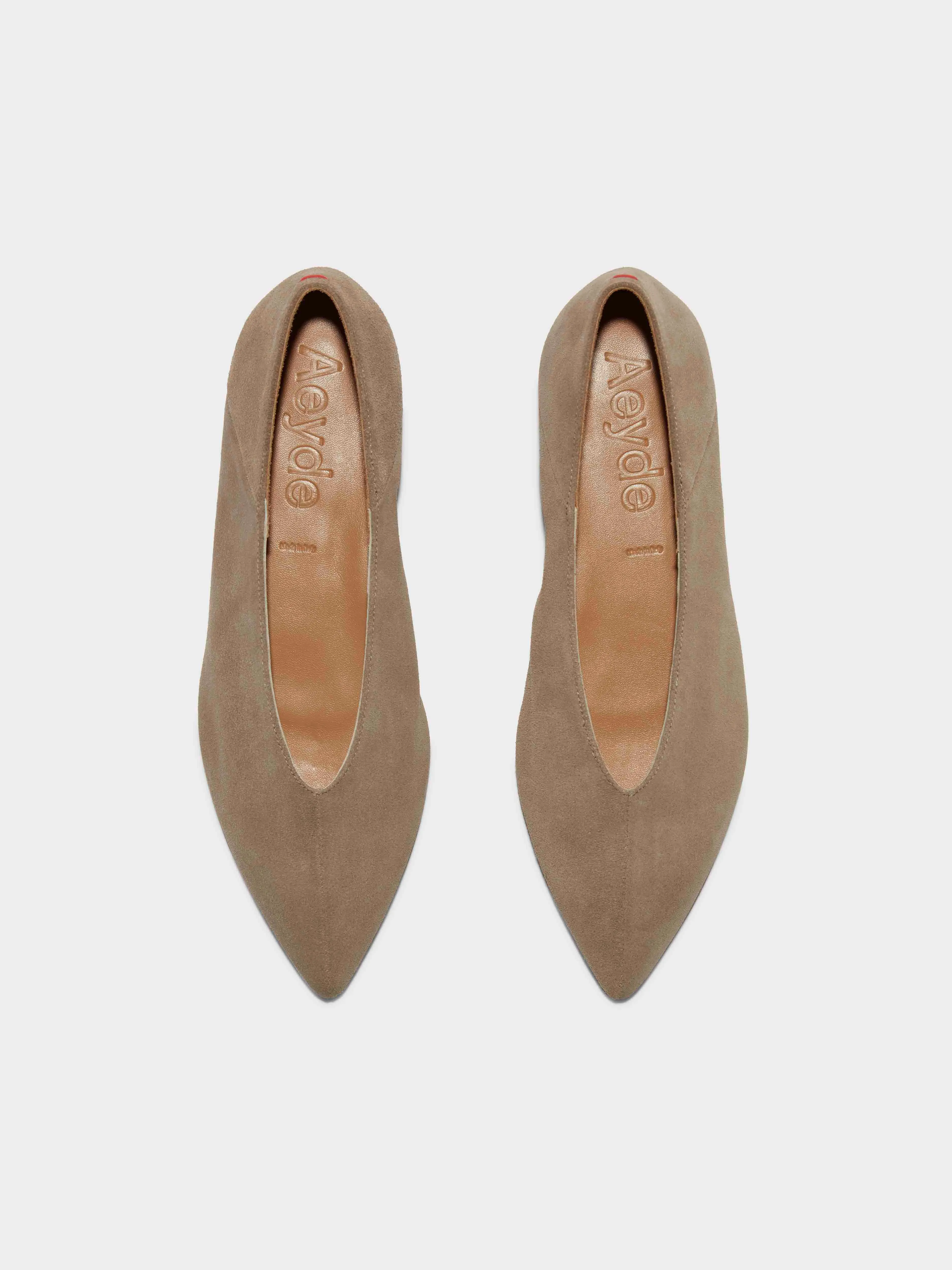 Business casual Moa Suede Pointed-Toe Flats