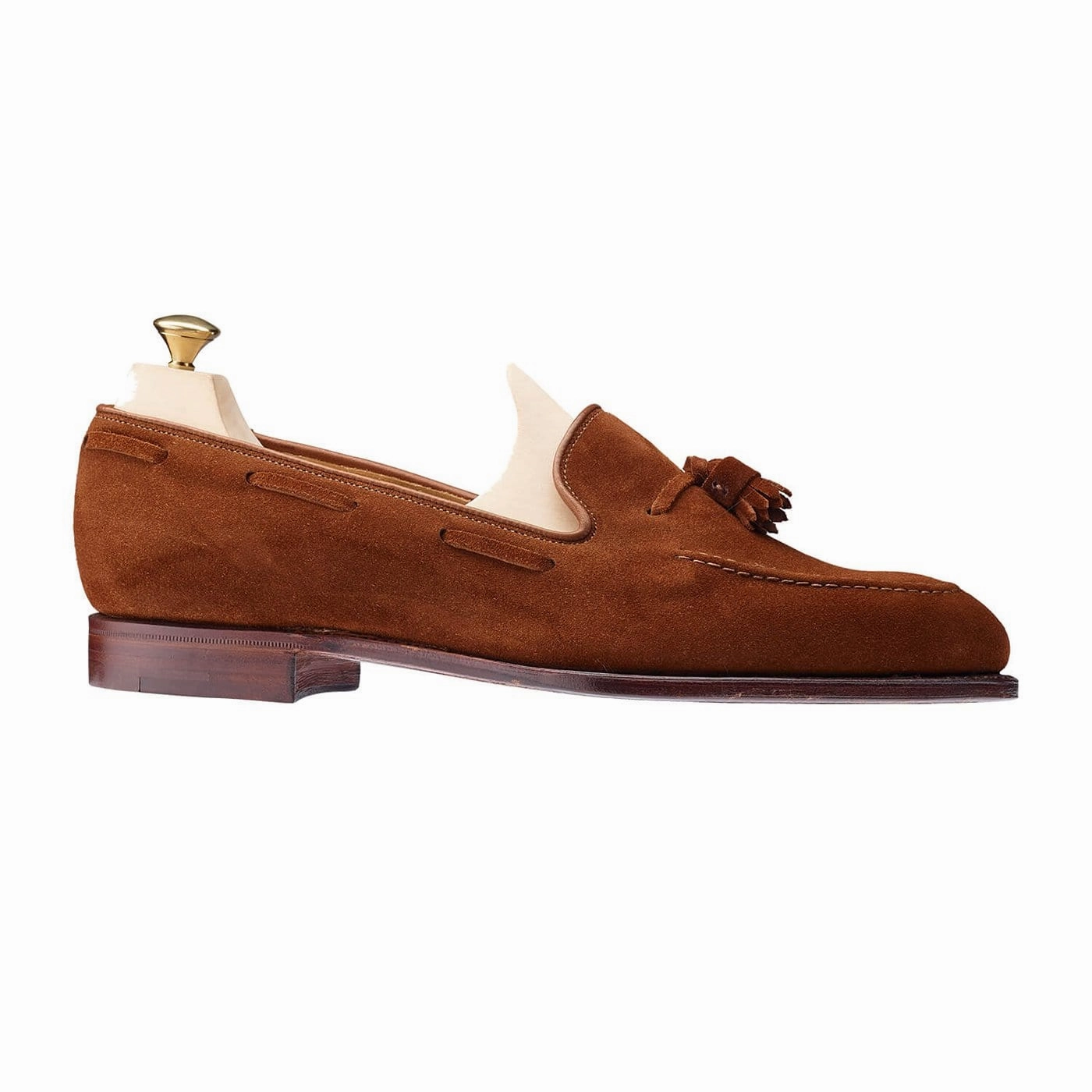 Carly Polo Brown Calf Suede Street Style