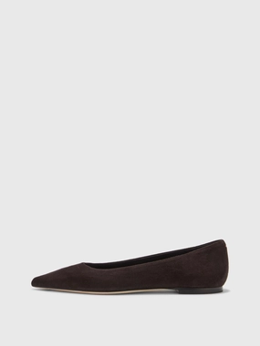 Urban Explorer Shoes Cassy Pointed-Toe Suede Flats