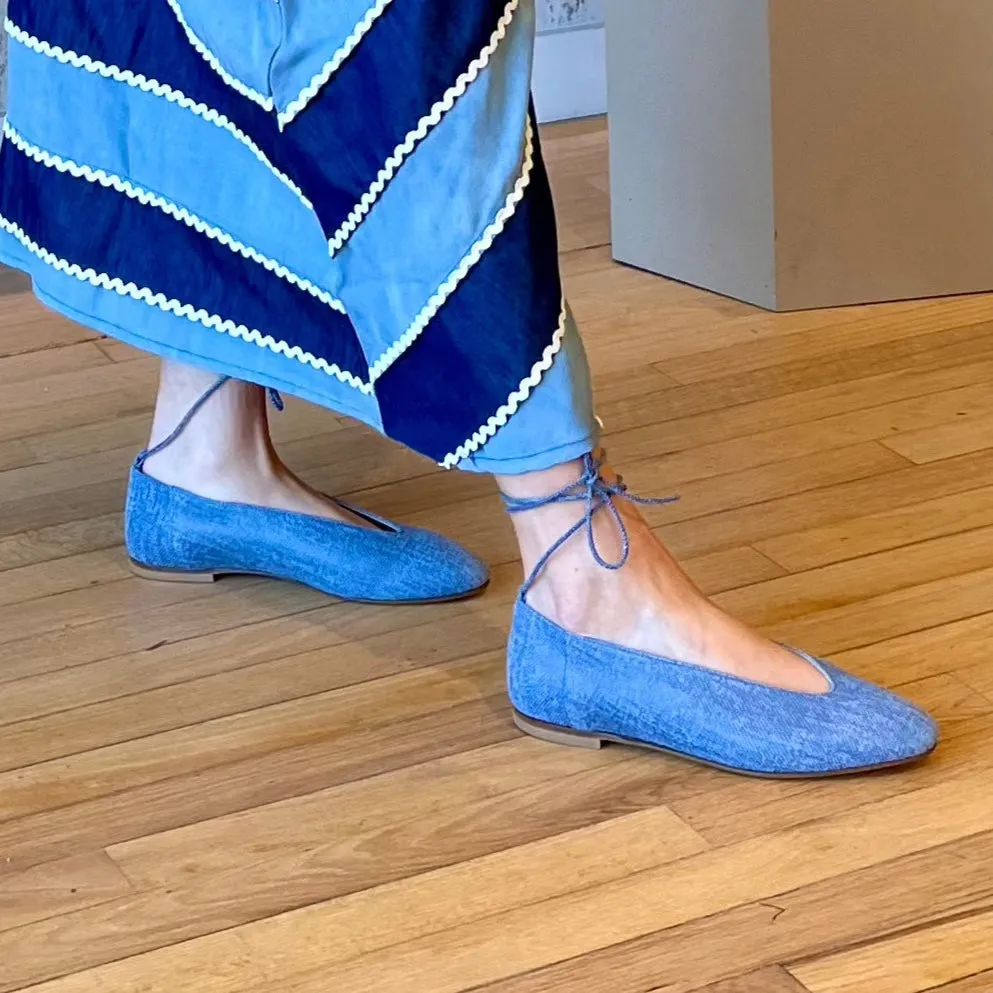 Casual chic Scala - Blue Twill (Removable Ties)