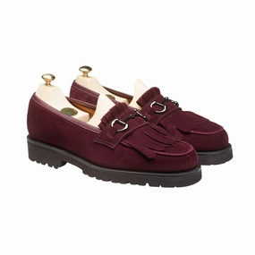 Clara Plum Calf Suede Urban Fashion