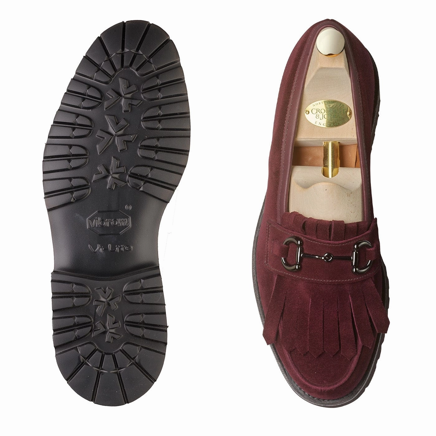 Clara Plum Calf Suede Supportive Footbed