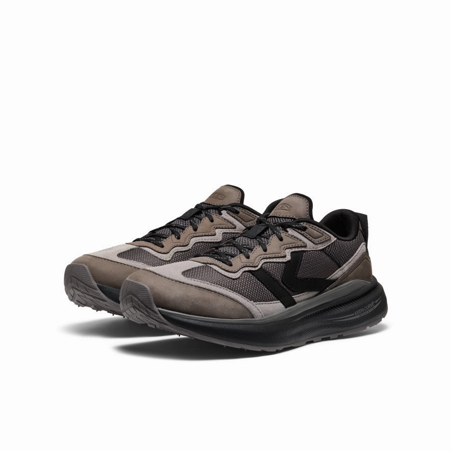 Classic Footwear Men's WK500 Leather Walking Shoe  |  Steel Grey/Black