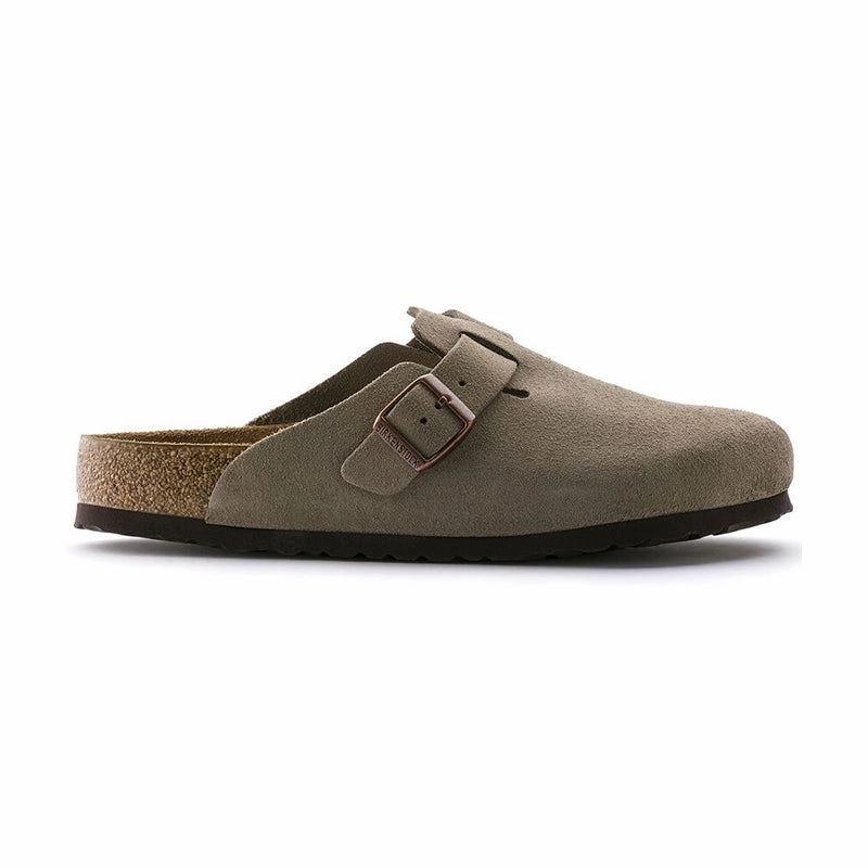 Classic Footwear Women's Boston Soft Footbed Narrow Taupe Suede