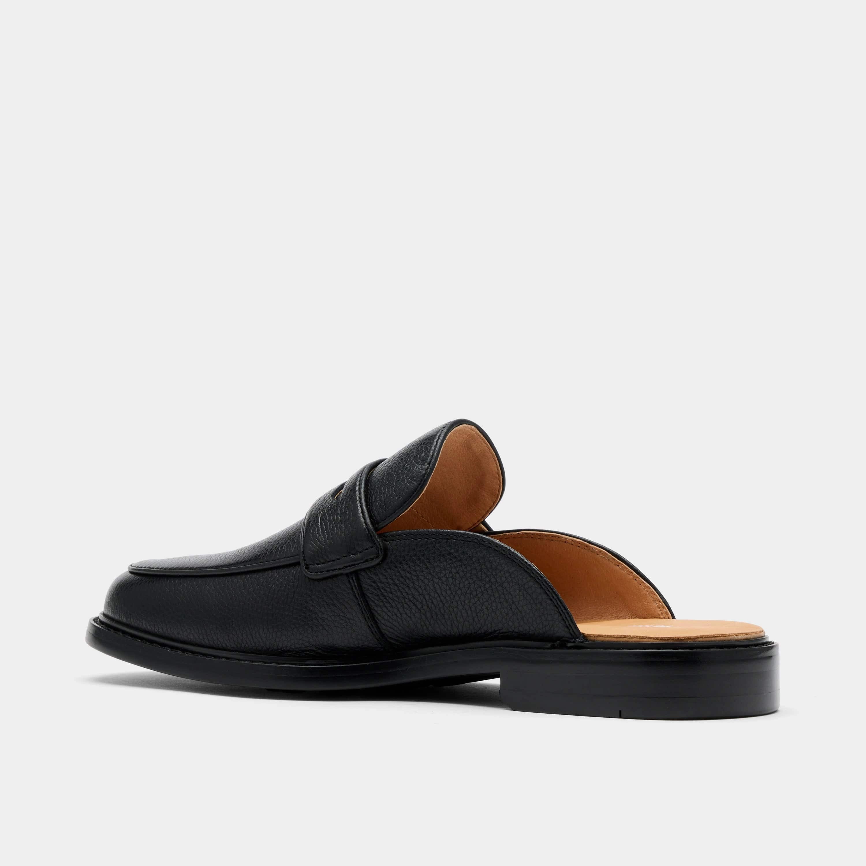 Classic Style Del Mar Black Pebble Loafer Mules