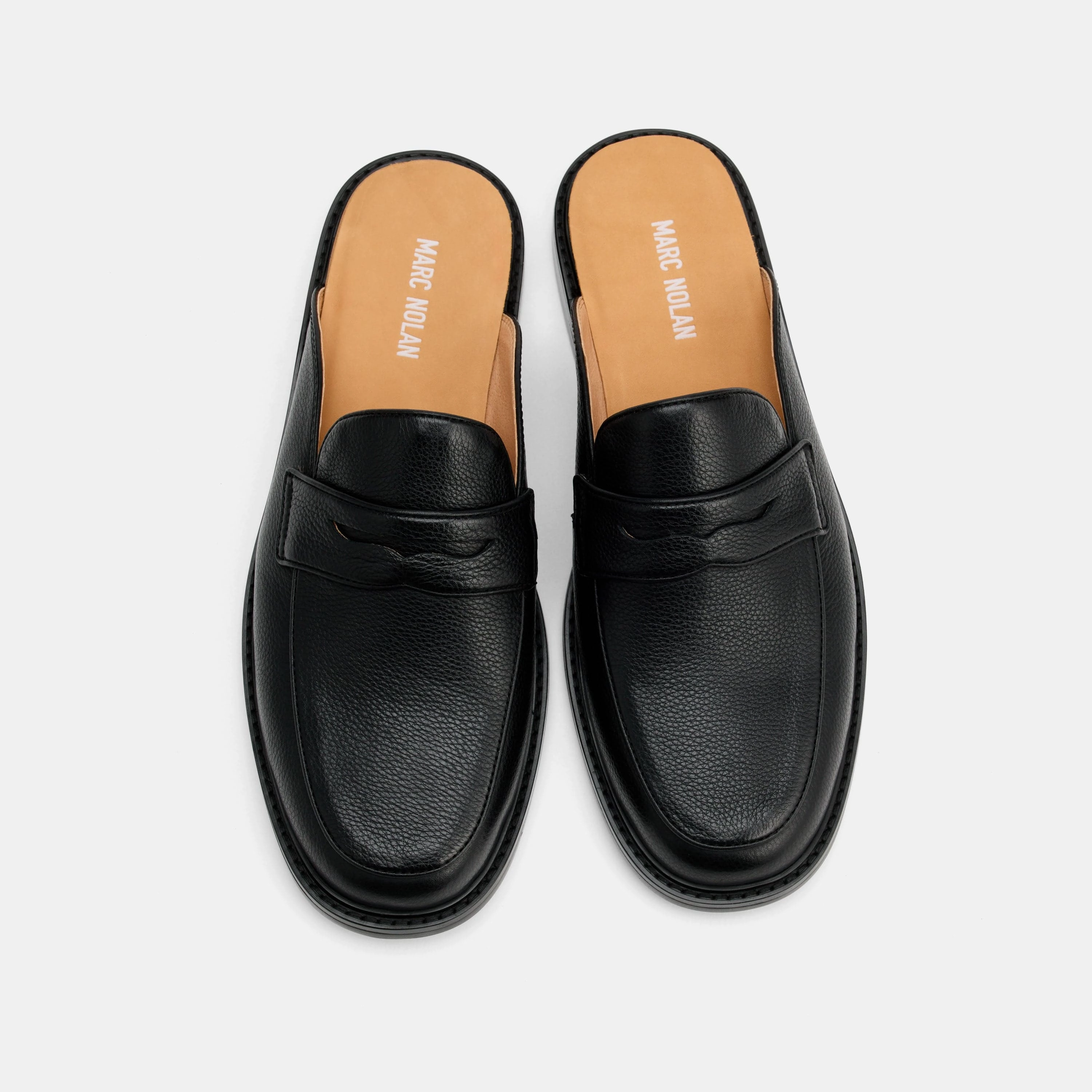 Classic Style Del Mar Black Pebble Loafer Mules