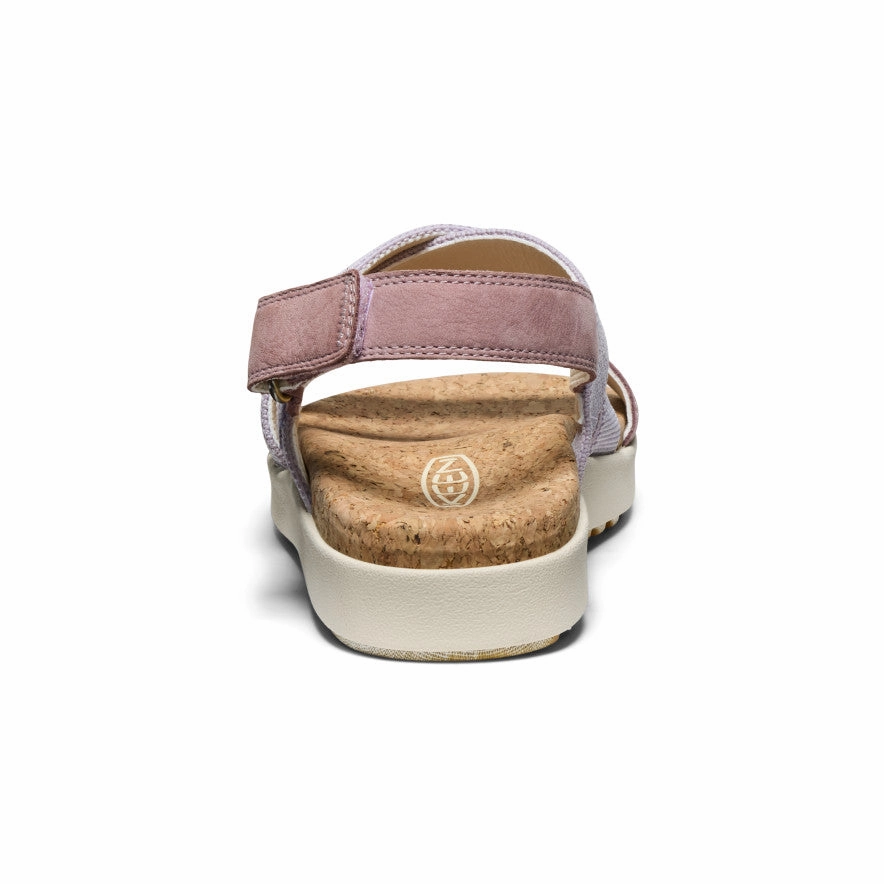 Cloud Breeze Women's Elle Criss Cross Sandal  |  Thistle/Toadstool