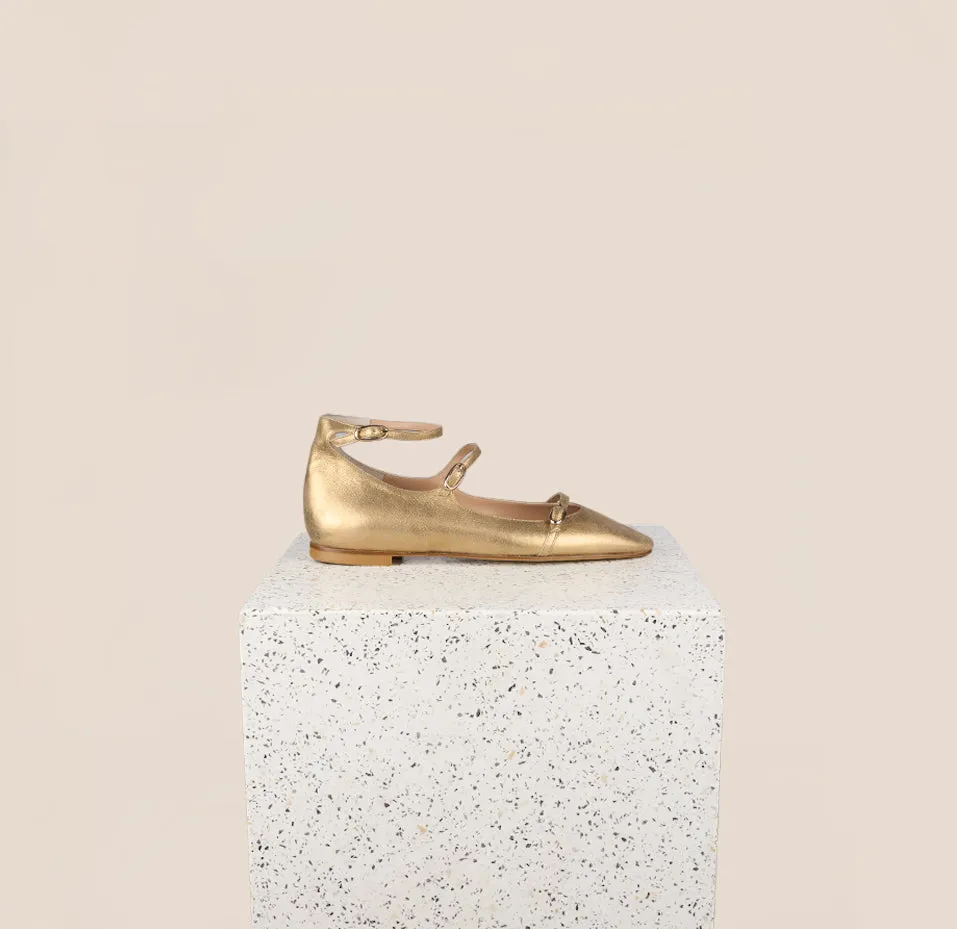Happy Feet Design Nola Almond - Gold Foil