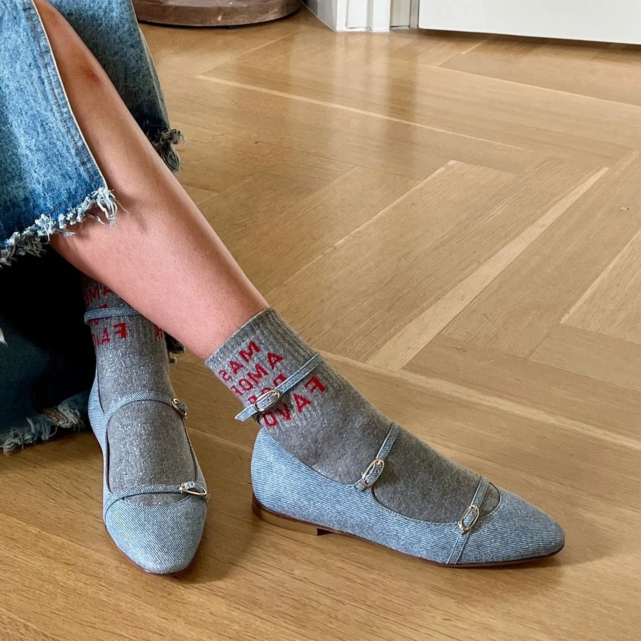 Comfortable Arch Support Nola Almond - White Denim