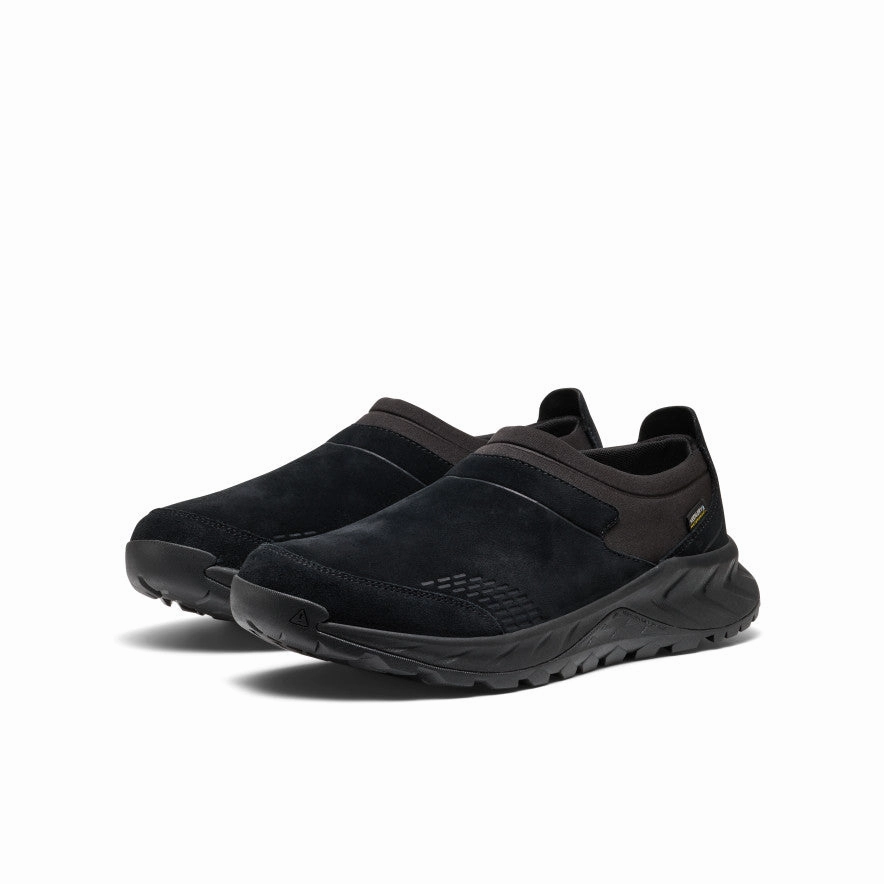 Comfy Breeze Men's TTS Moc Waterproof Sneaker  |  Black/Black