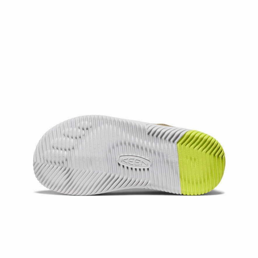 Comfy Ease Big Kids' KNX Leather Sneaker  |  Martini Olive/Evening Primrose
