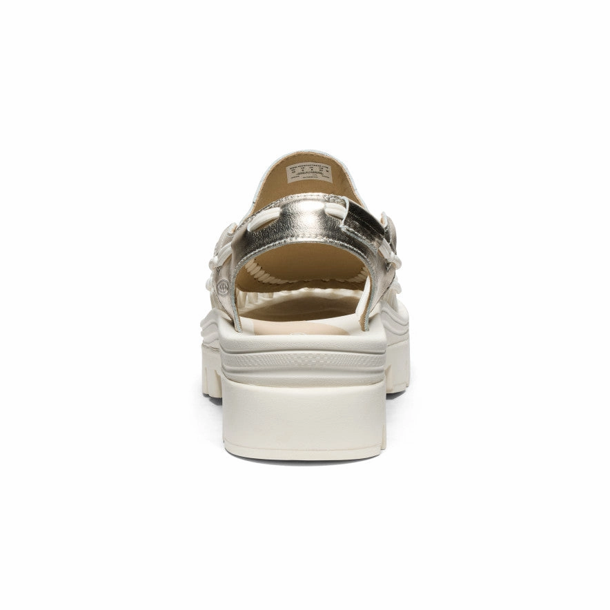 Comfy Glide All Gender UNEEK PLT Tassel Sneaker  |  Champagne Gold/Star White