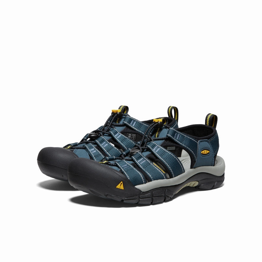 Comfy Glide Men's Newport H2 Sandal  |  Navy/Medium Grey