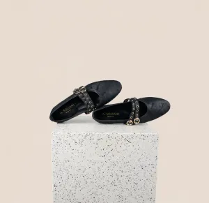 Como 2 Buckle - Black Rock Easy Care Footwear Breathable Shoe Design