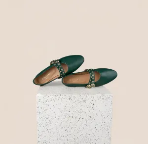 Como 2 Buckle - Forest Leather Sleek Design Easy Slip-On Design