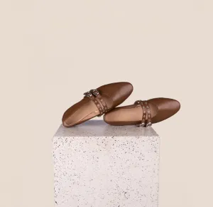 Como 2 Buckle - Pecan Trendy Walk Non-Slip Soles
