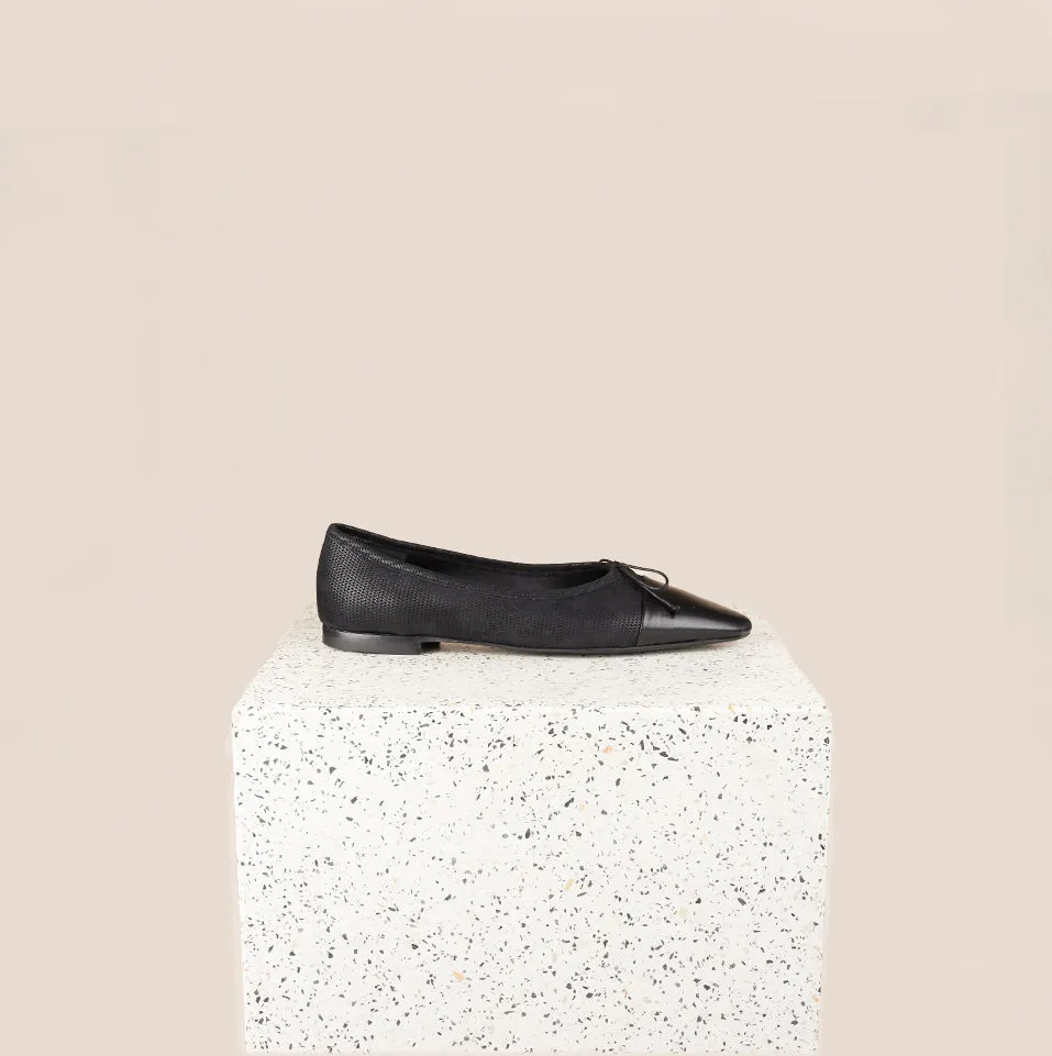 Como - Black Diamond/Black Leather Timeless Style