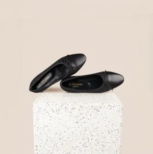 Soft Leather Trendsetter Style Como - Black Diamond/Black Leather