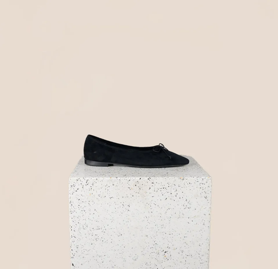 Como - Black Suede Trendy Footwear