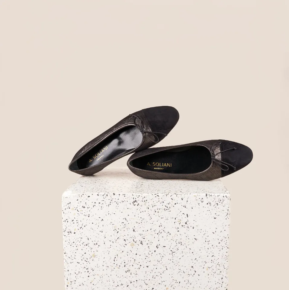 Como - Bronze Glimmer/Black Suede Flexible Design