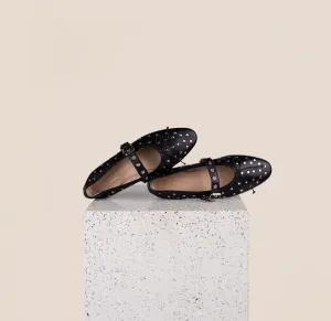 Versatile Wear Shoes Breathable fabric Como Buckle - Black Studs