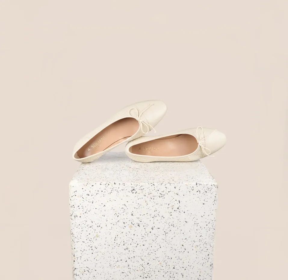 Heel Cushion Shoes Travel Light Design Como - Cassette/Ivory