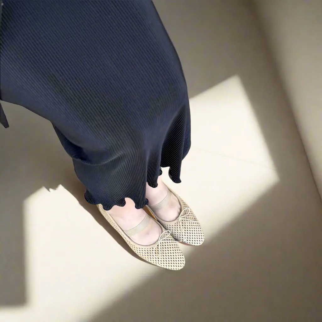 Como Strap - Perforated Sand Suede Stretchy Fit