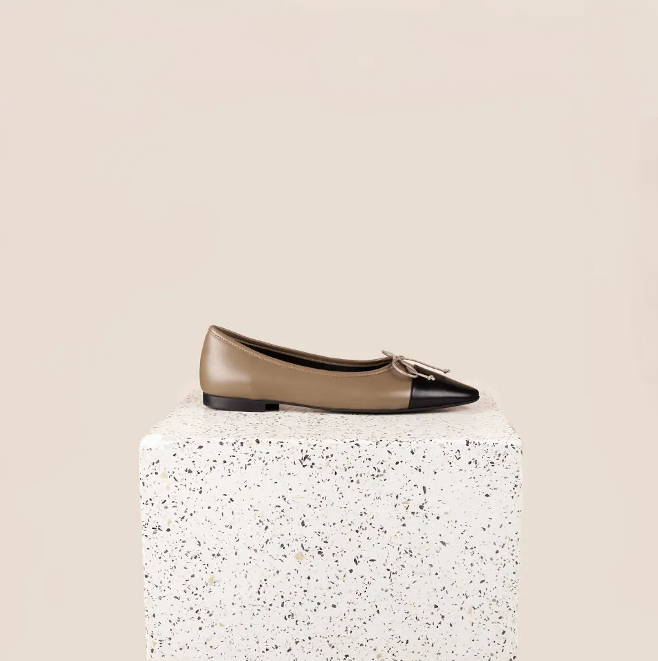Como - Taupe/Black Cap Modern Look