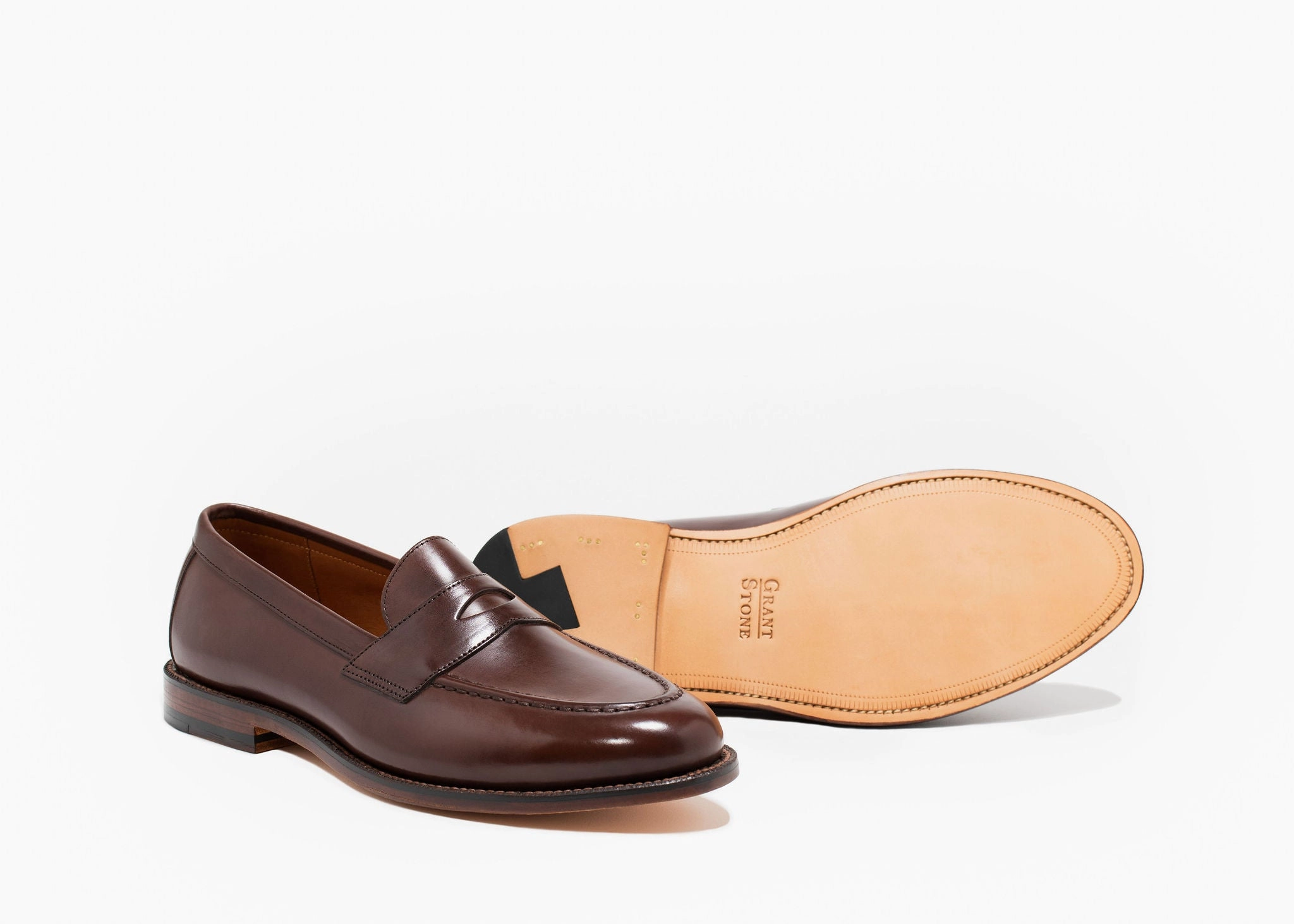 Contemporary Style Traveler Penny Tobacco Calf