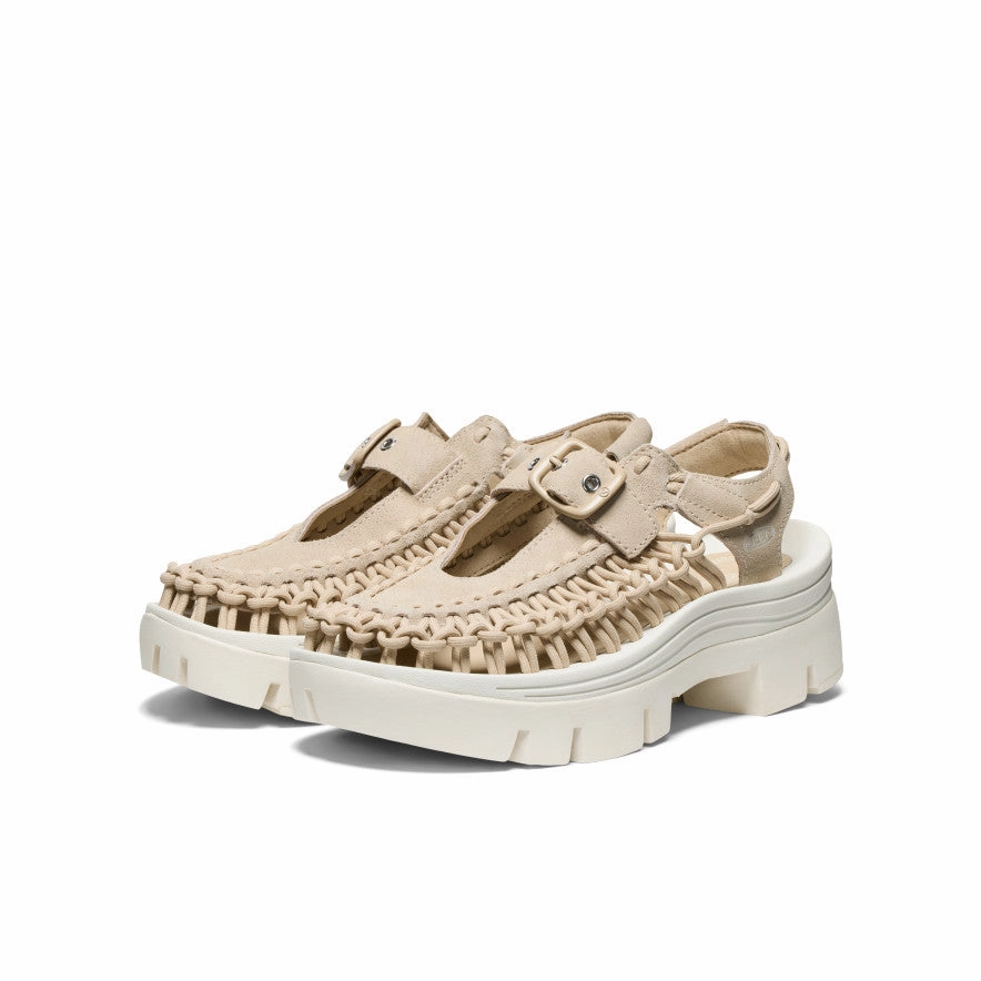 Cool Dash All Gender UNEEK PLT Mary Jane Sneaker  |  Safari/Star White