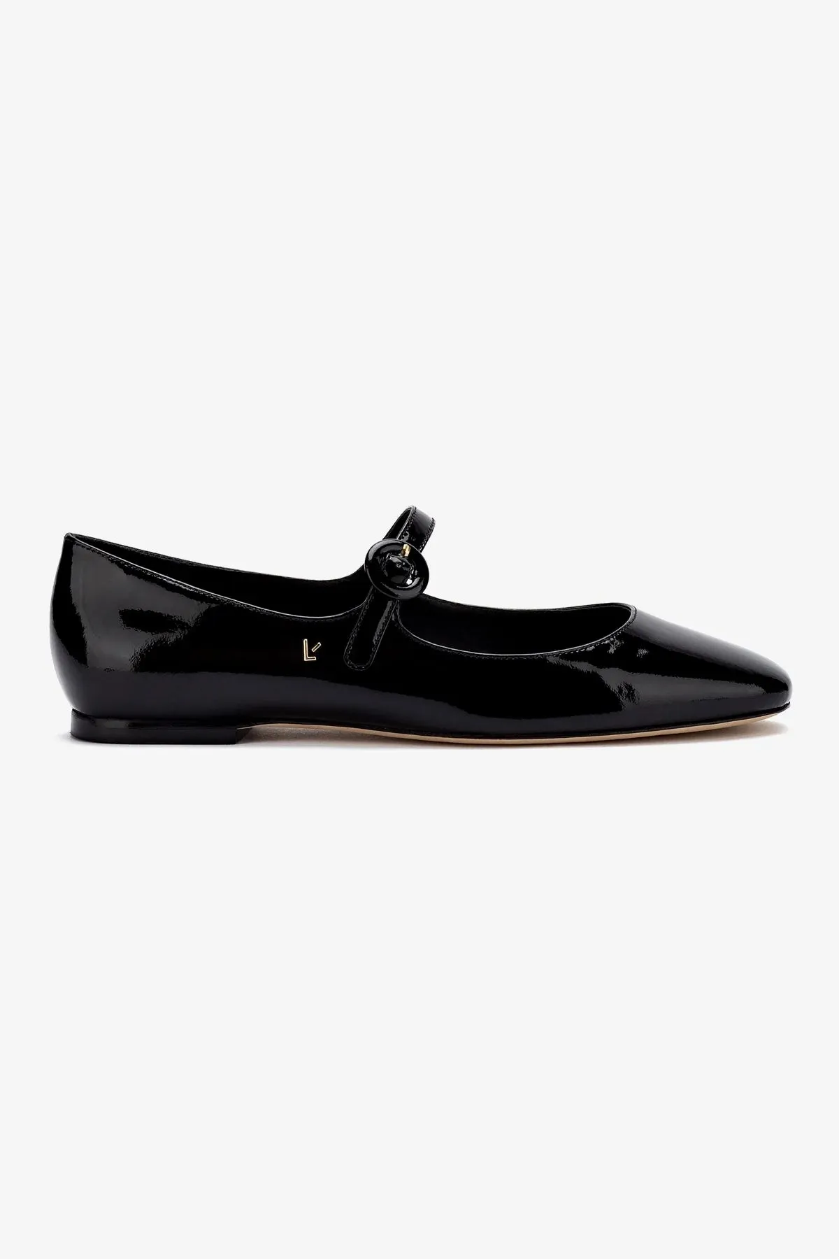 Blair Ballet Flat In Black Patent Style Ready Footwear