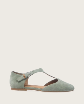 GENTLE SOULS - Wyatt Suede T-Strap Flat Odor Control Footwear