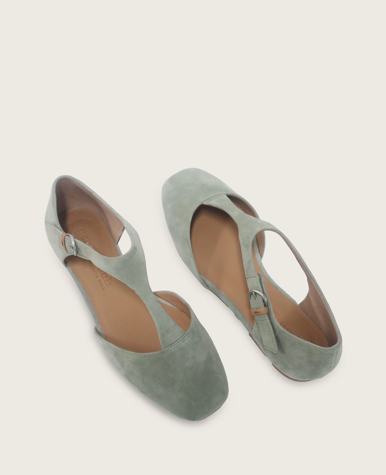 Cozy Comfort GENTLE SOULS - Wyatt Suede T-Strap Flat