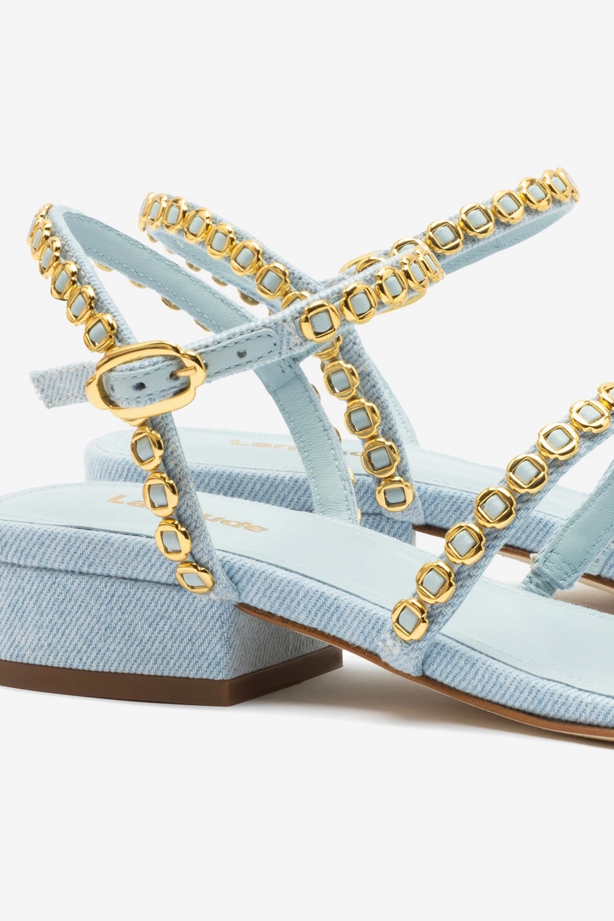 Cozy Comfort Milanina Flat Sandal In Maya Denim