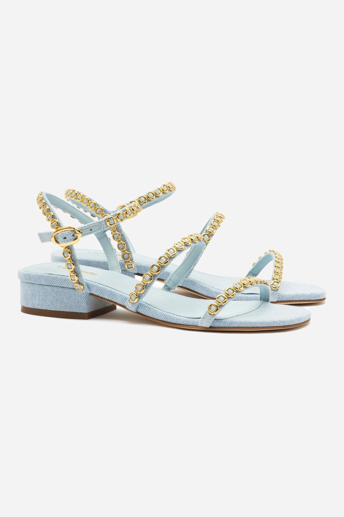Cozy Comfort Milanina Flat Sandal In Maya Denim