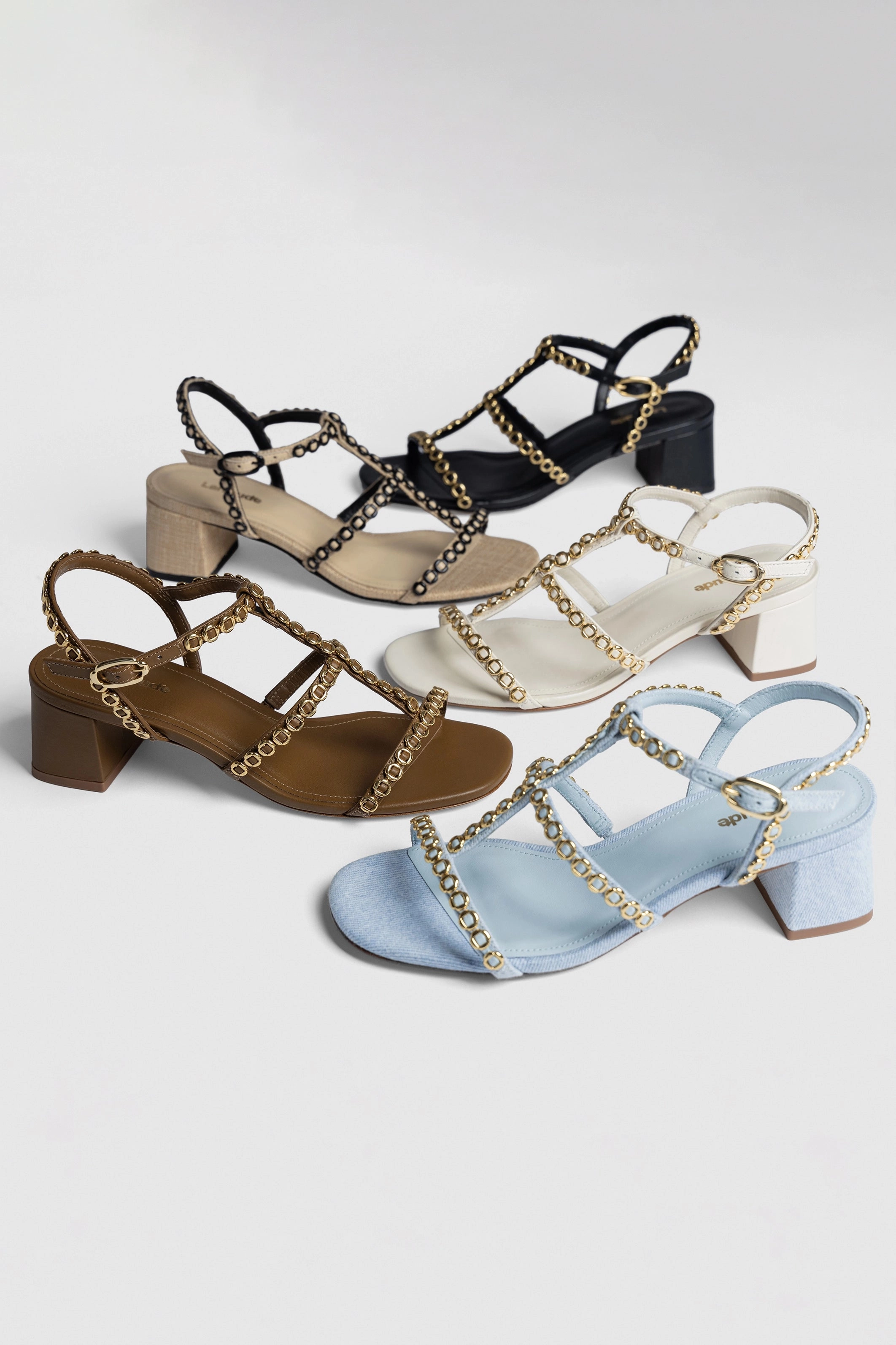 Cozy Comfort Milanina Flat Sandal In Maya Denim