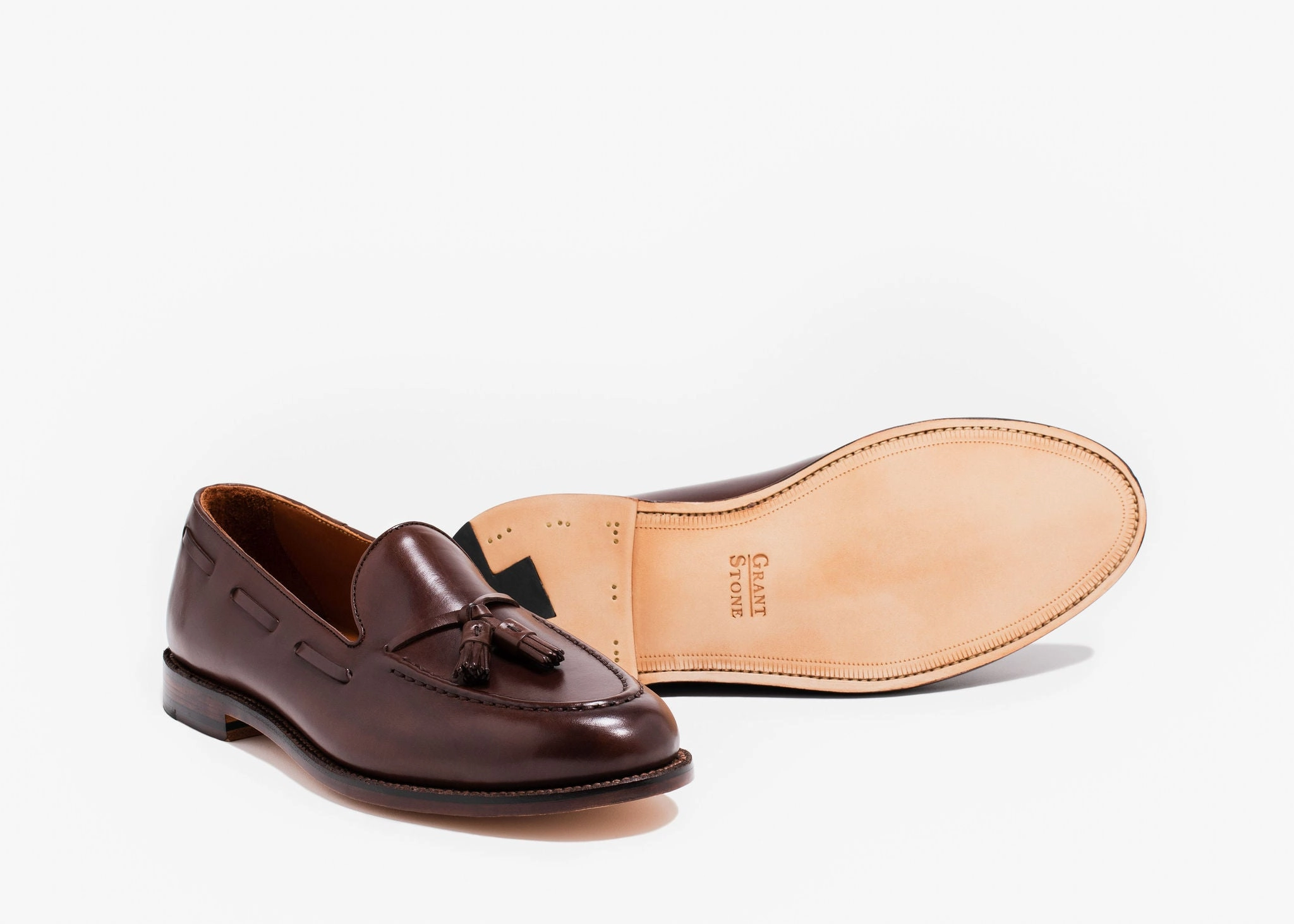 Cushioned Walk Tassel Loafer Tobacco Calf