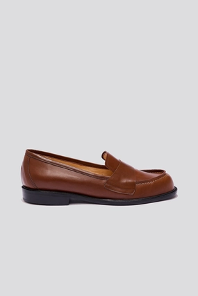 Versatile Padding Sofia Loafer in Burnt Caramel