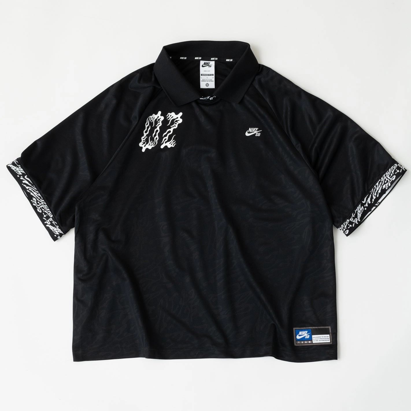 Quick Ride Comfort Grip Dri-FIT Jacquard Skate Jersey (Black)