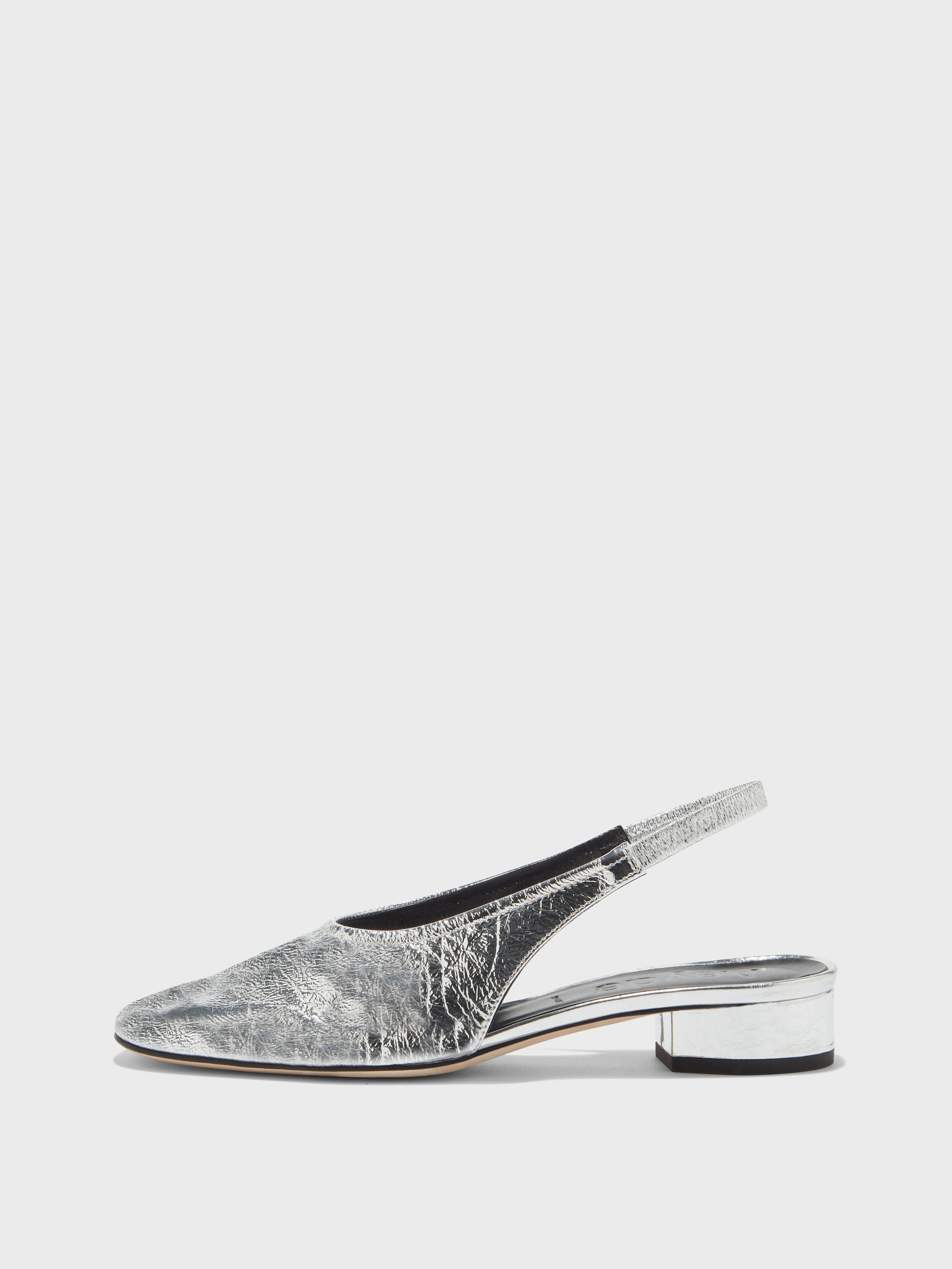 Dua Laminated Leather Slingback Lightweight Feel All-Day Comfortable Shoes