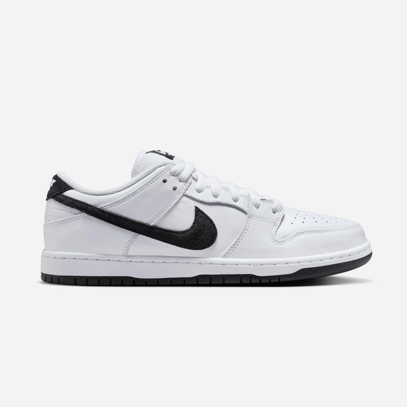Dunk Low (White/Black/Black Sole) On Board