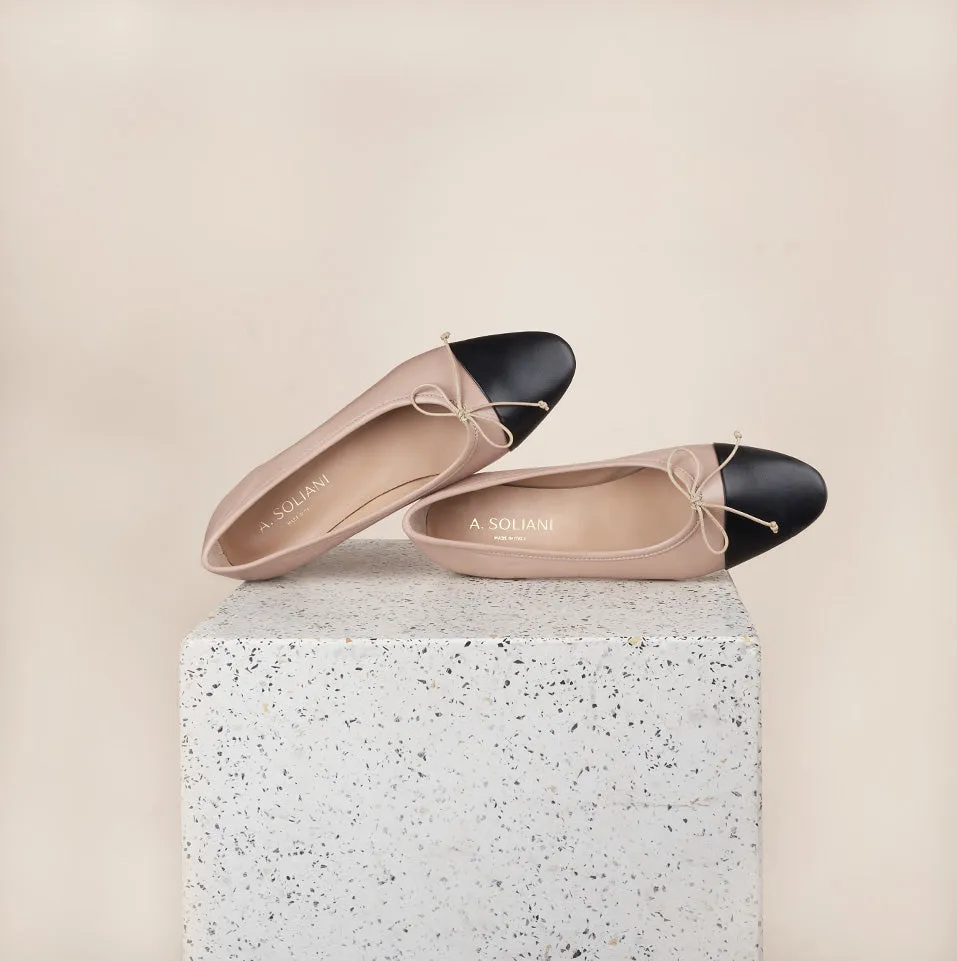 Como - Beige Nude/Black Stylish Comfort