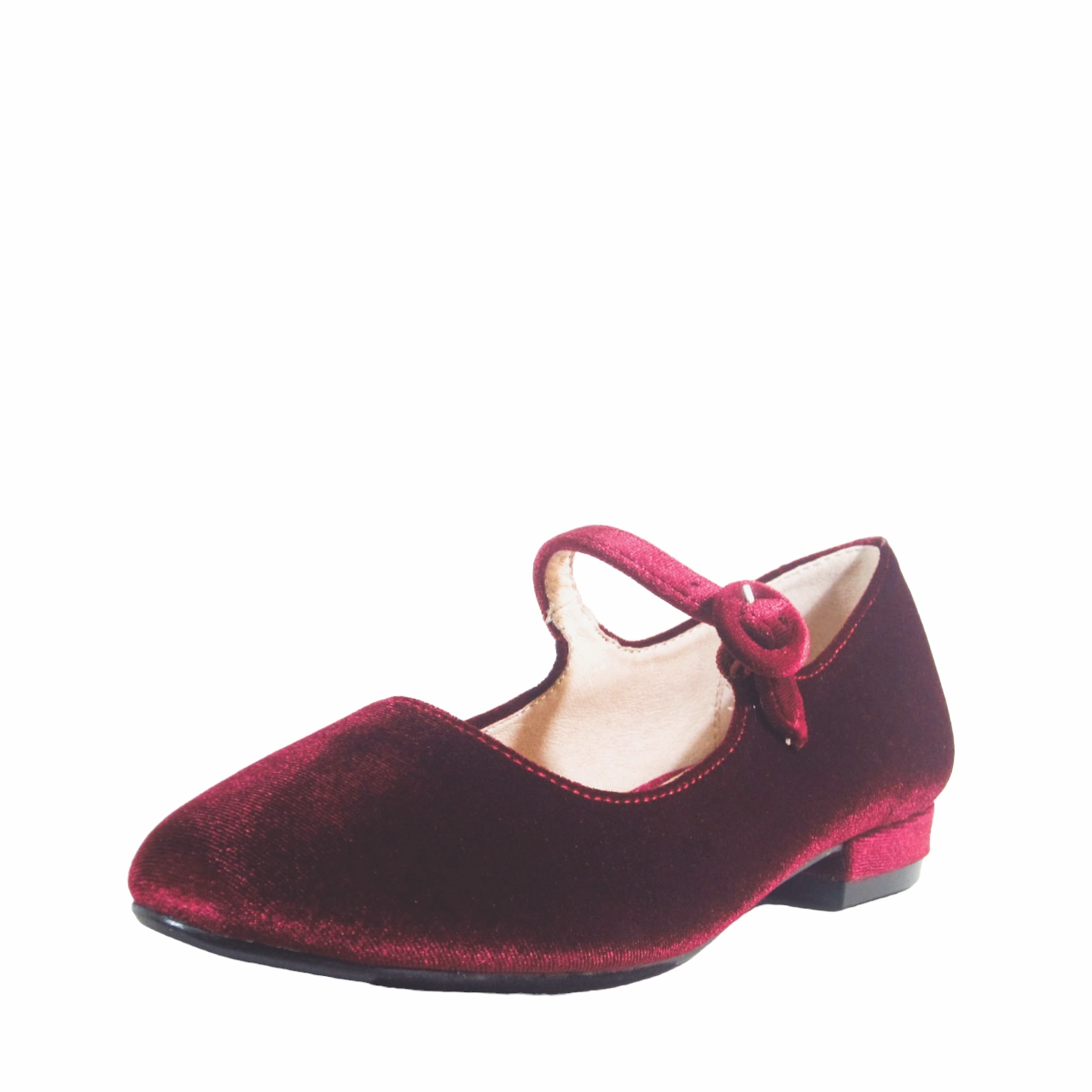 Durable Finish Alice Velvet Mary Jane Flats