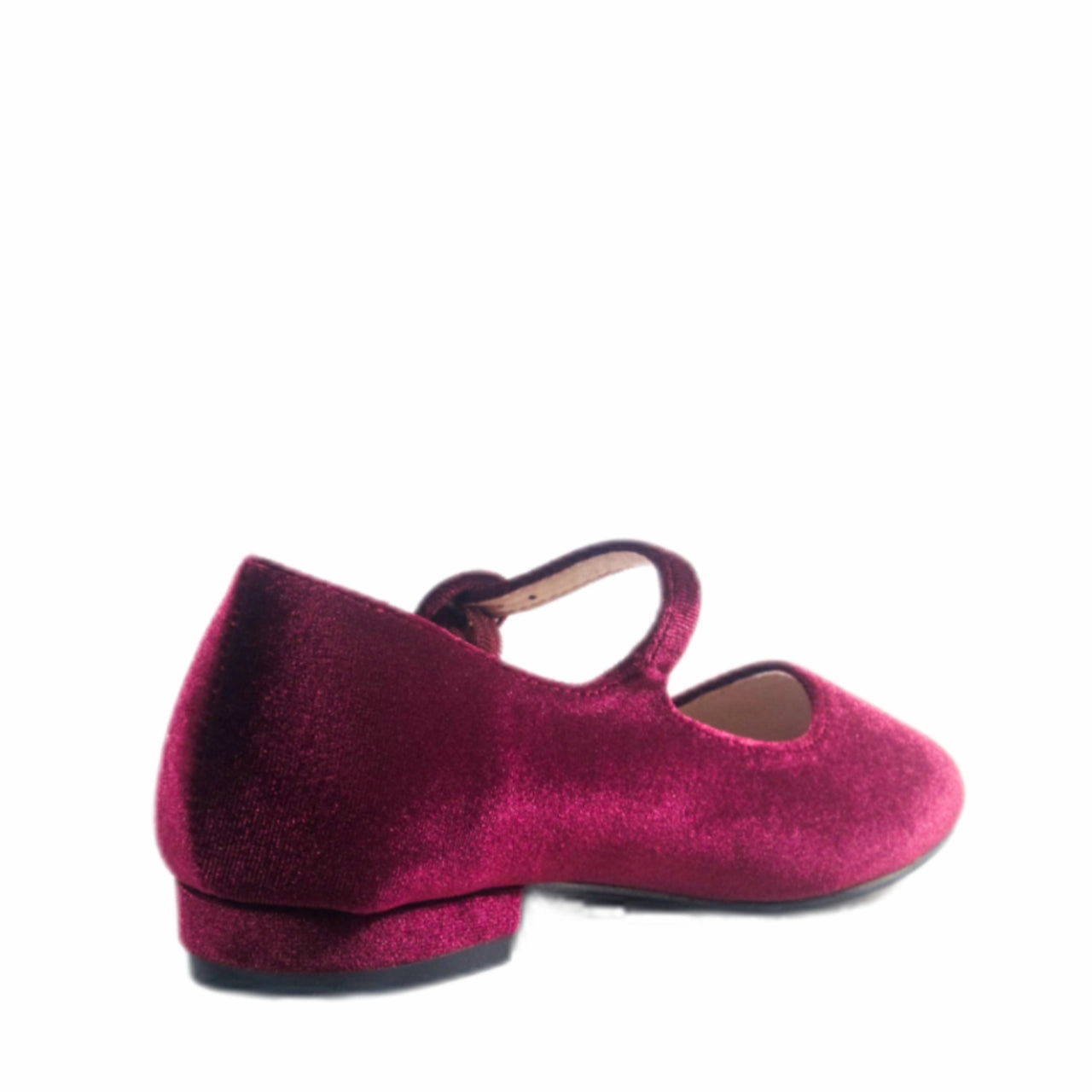 Durable Finish Alice Velvet Mary Jane Flats